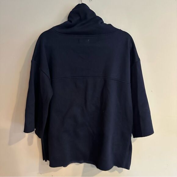 UGG Astrid fleece lined poncho sweatshirt XS/S navy - Picture 4 of 8